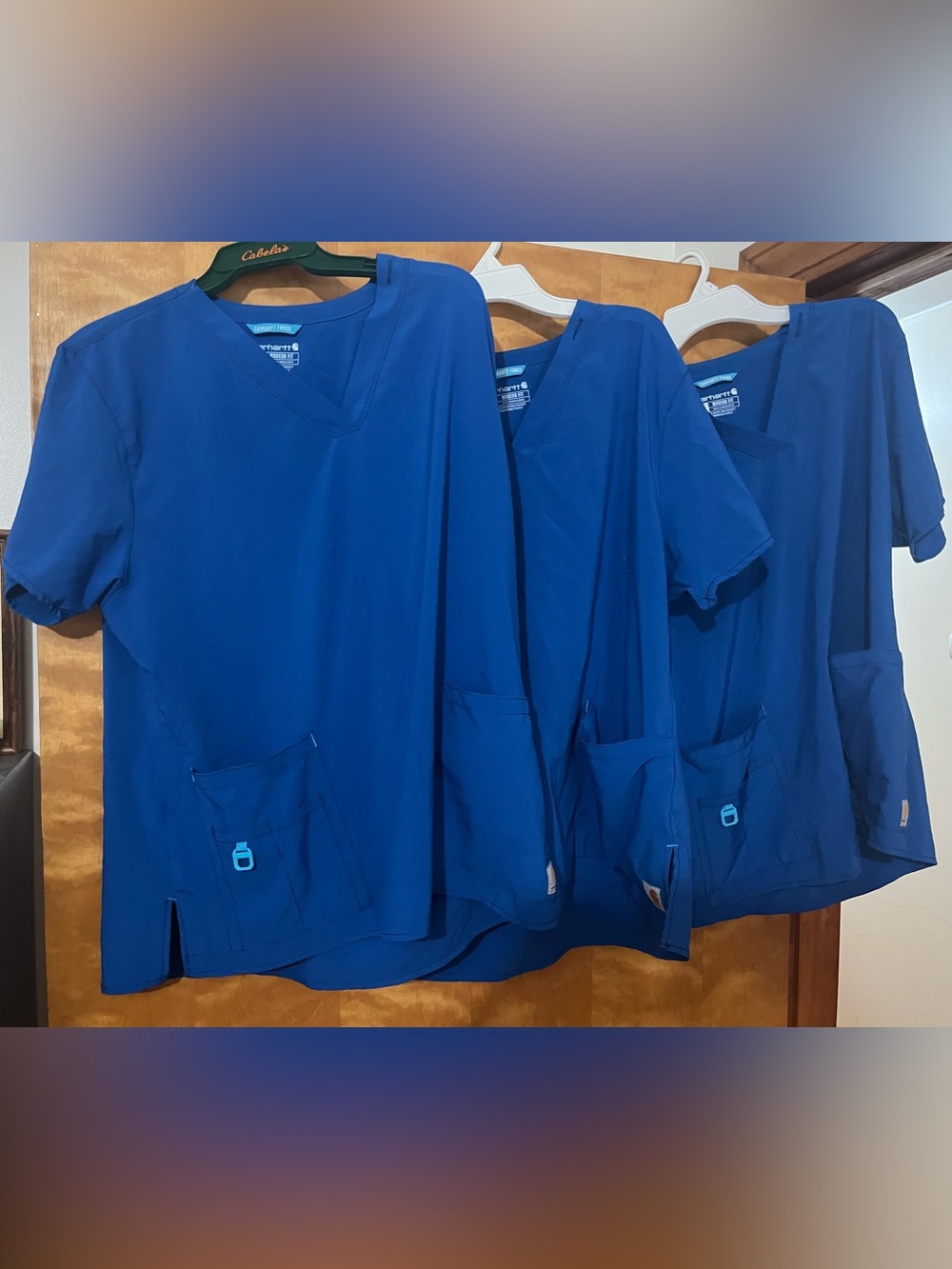 Women’s XL royal blue scrub top